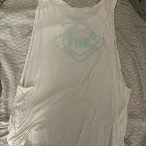 white shirt from pink